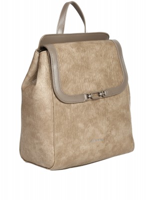 Ежедневна дамска раница в бежов/кафяв цвят 9V-25606 taupe