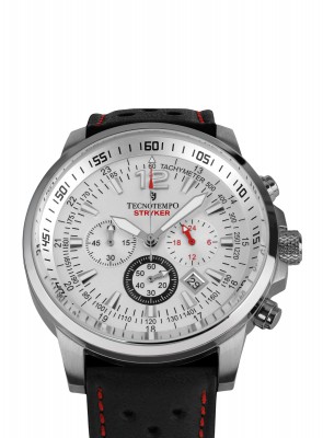 Tecnotempo - STRYKER - Chronograph 100M - Limited Edition  TT.100ST.LW (Leather / White)