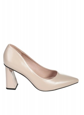 Елегантни дамски обувки на ток в бежово 3C-25995 beige