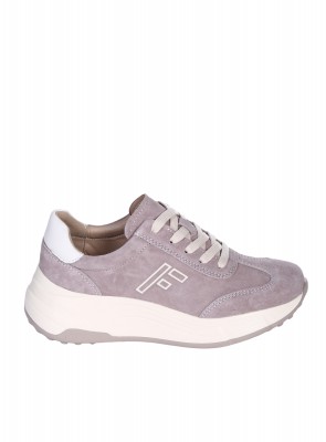 Ежедневни дамски обувки на платформа от естествен велур и естествена кожа в бежово 3AF-26009 beige