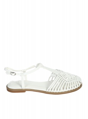 Ежедневни равни дамски сандали 3M-26055 white