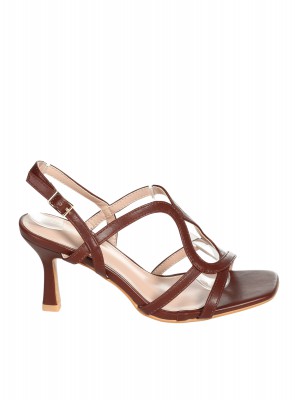 Ежедневни дамски сандали на ток  4M-26059 brown