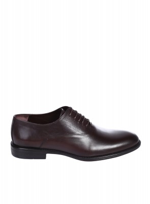 Eлегантни мъжки обувки от естесвена кожа в кафяво 7AT-26277 brown