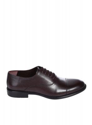 Eлегантни мъжки обувки от естесвена кожа в кафяво 7AT-26278 brown