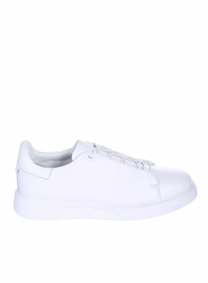 Ежедневни мъжки обувки от естествена кожа в бяло 7AT-26288 white (25381) (24366)