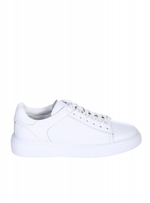 Ежедневни мъжки обувки от естествена кожа в бяло 7AT-26289 white (25384)