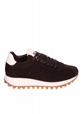 Ежедневни дамски обувки от естествен велур и естествена кожа в кафяво 3AT-26294 brown