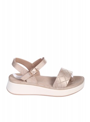 Ежедневни дамски сандали в бежов/златист цвят 4H-26091 (25165) beige