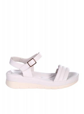 Ежедневни дамски сандали в бяло 4H-26093 off white