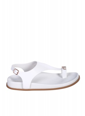 Ежедневни дамски сандали в бял цвят 4H-26116 white