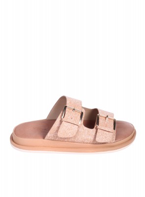 Ежедневни дамски чехли в бежово 5H-26109 beige