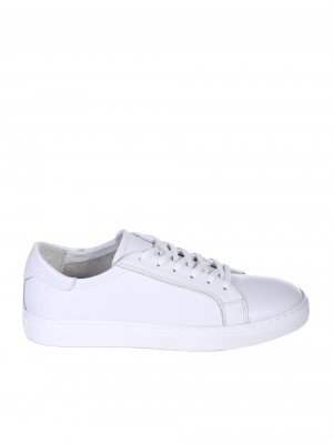 Ежедневни мъжки обувки от естествена кожа в бяло 7AT-26297(25352) white