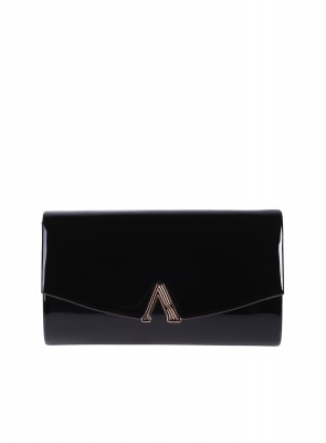 Елегантна дамска чанта, в черно 9AG-26138 black pu