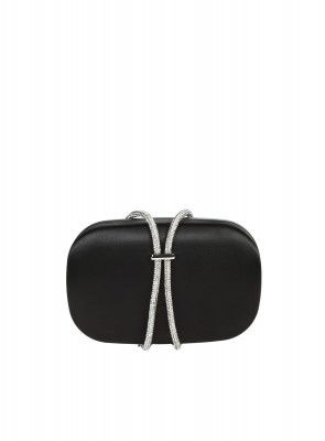 Елегантна дамска чанта,тип клъч, в черно 9AG-26140 black 