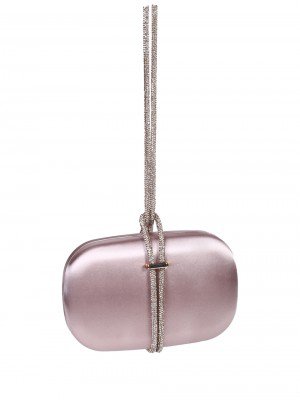 Елегантна дамска чанта,тип клъч, в цвят шампанско 9AG-26140 champagne