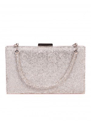 Елегантна дамска чанта, в сребристо 9AG-26141(24135) silver