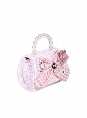 Елегантна мини чанта, в розово 9AG-26211 pink