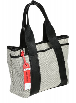 Ежедневна дамска чанта в сив/черен цвят 9Q-26163 grey