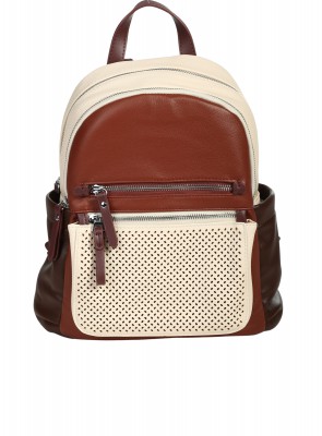 Ежедневна дамска раница в бежово/кафяво 9Q-26168 beige