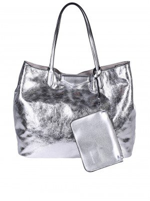 Ежедневна дамска чанта в сребристо 9Q-26170 silver (25296)