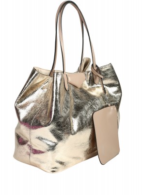 Ежедневна дамска чанта в златисто 9Q-26170 gold (25296)