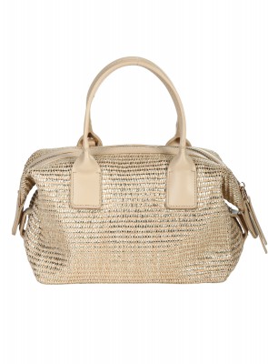 Ежедневна дамска чанта в златисто/бежово 9Q-26186 gold