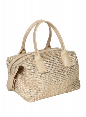 Ежедневна дамска чанта в златисто/бежово 9Q-26186 gold