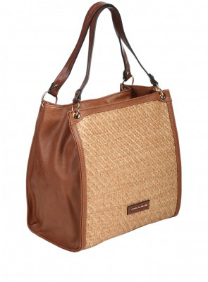 Ежедневна дамска чанта в кафяво/бежово 9Q-26160 brown