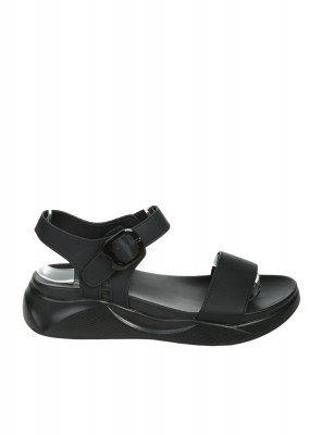 Ежедневни дамски сандали, на платформа, в черено 4C-26149 black