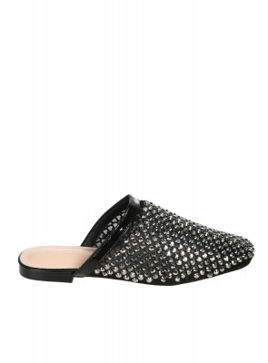 Ежедневни дамски чехли в черно 5M-26060 black