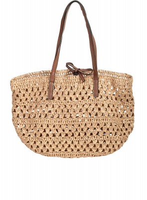 Ежедневна дамска чанта в бежов цвят 9V-26223 beige