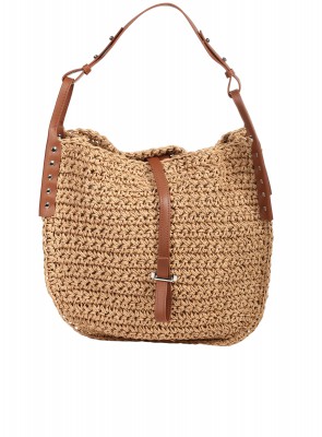 Ежедневна дамска чанта в бежов цвят 9V-26225 beige