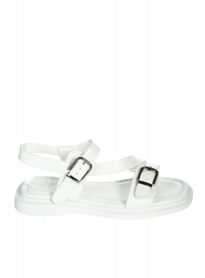 Ежедневни дамски сандали в бяло 4C-26189 white