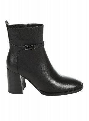 Ежедневни дамски боти от естествена кожа в черно 2I-26561 black