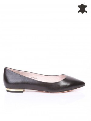 Ежедневни дамски обувки от естествена кожа 3I-14812 black
