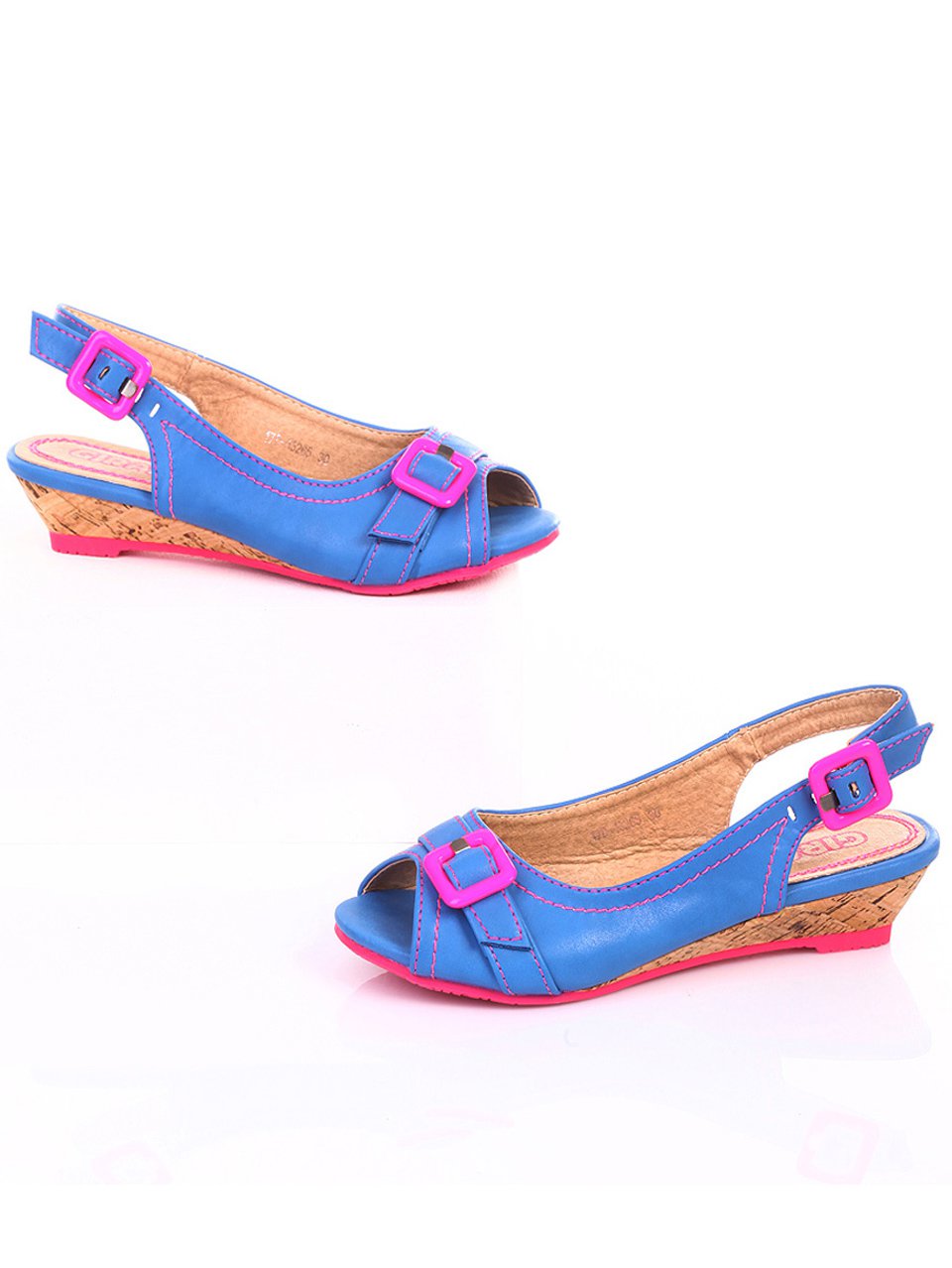 Ежедневни детски сандали в синьо 17D-13265 blue