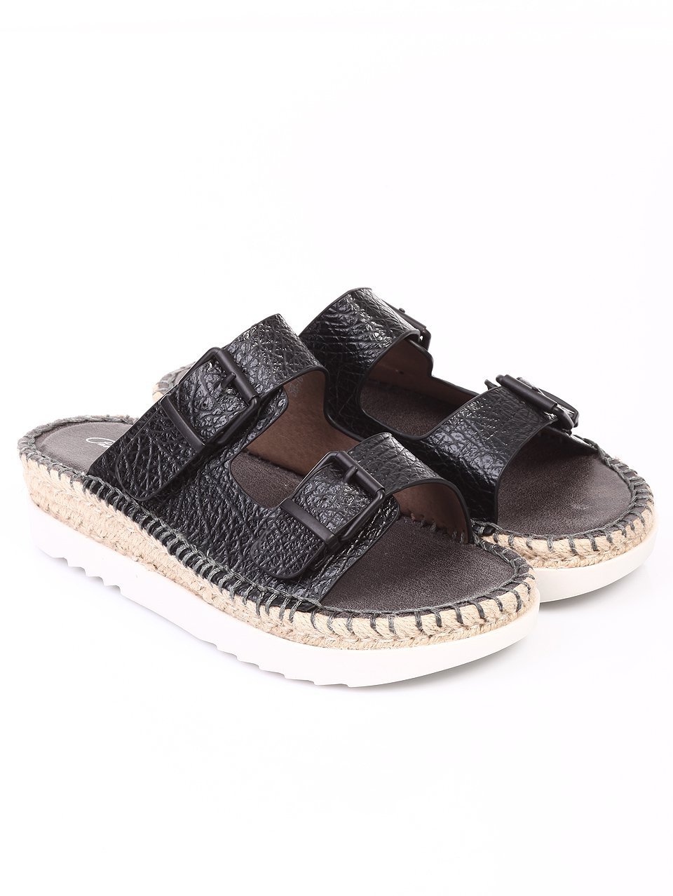 Ежедневни дамски чехли в черно 5B-16182 black
