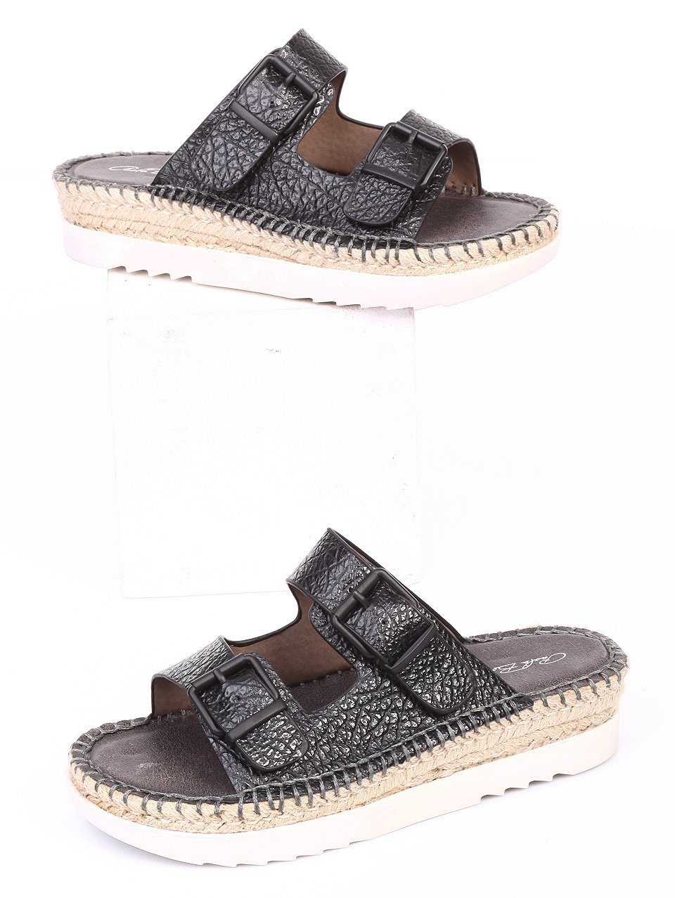 Ежедневни дамски чехли в черно 5B-16182 black