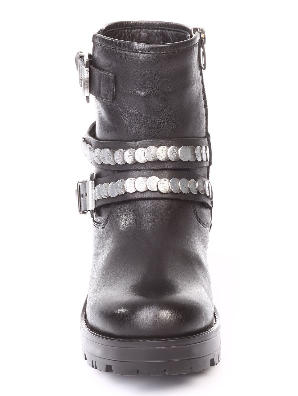 Ежедневни дамски боти от естествена кожа 2AT-171118 black