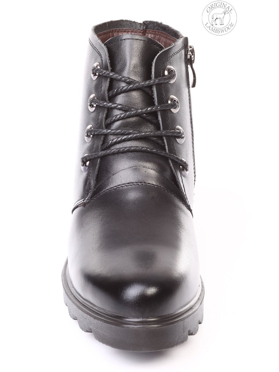 Ежедневни дамски боти от естествена кожа 2C-17815 black