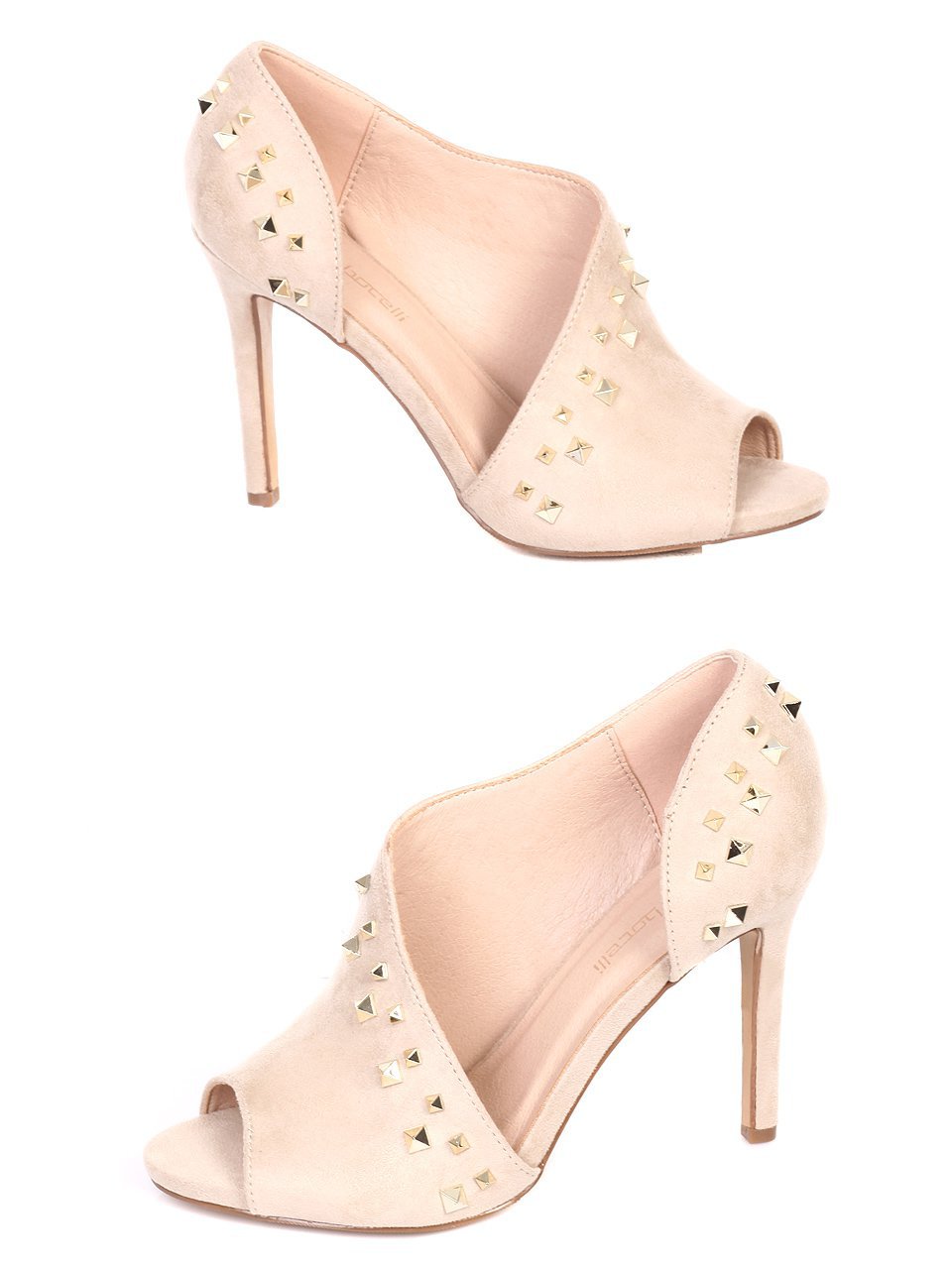 Ежедневни дамски обувки в бежово 3R-18393 beige