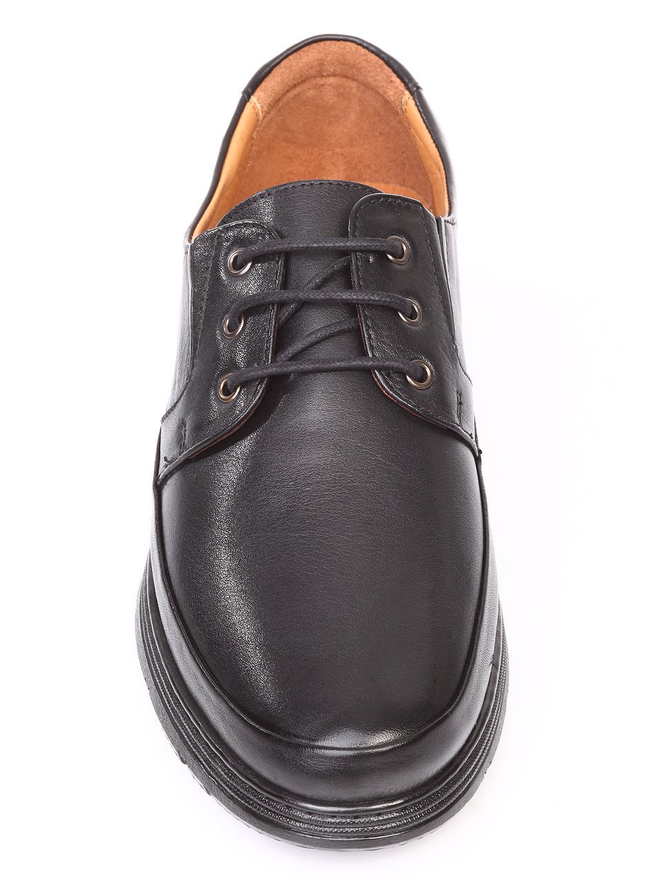 Спортно-елегантни мъжки обувки от естествена кожа 7AT-171119 black