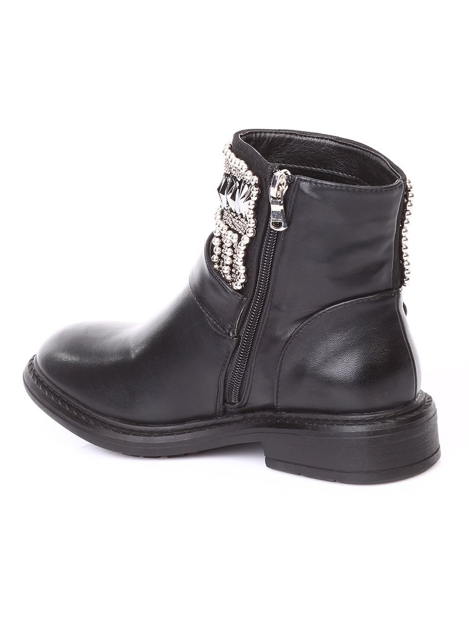 Дамски боти от еко кожа в черно 2B-171079 black