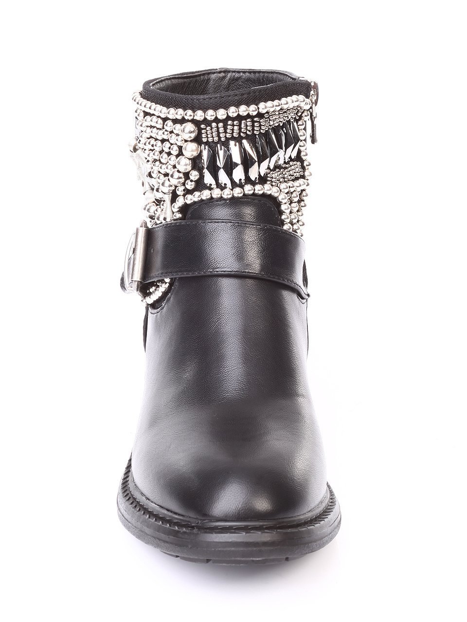 Дамски боти от еко кожа в черно 2B-171079 black