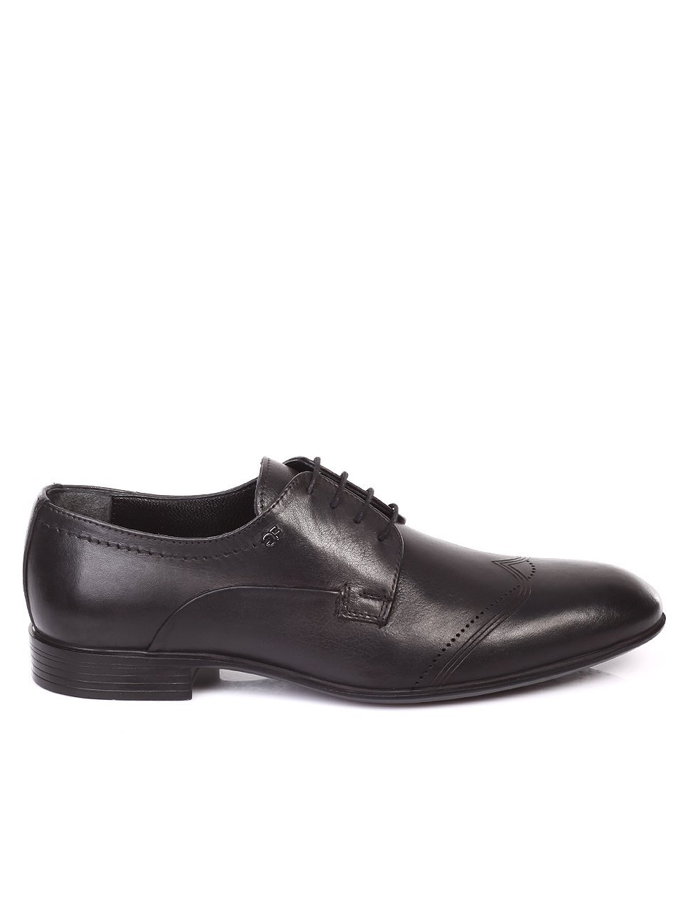 Елегантни мъжки обувки от естествена кожа 7AT-18520 black