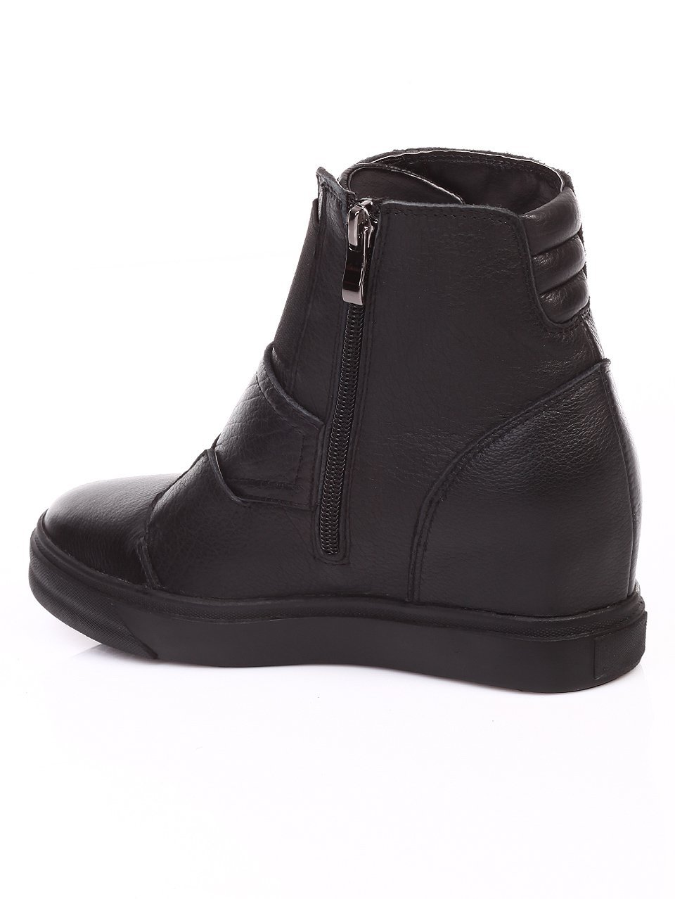 Eжедневни дамски боти от естествена кожа 2C-16616 black