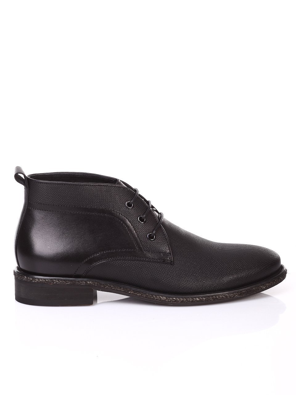 Елегантни мъжки боти от естествена кожа 6N-16752 black