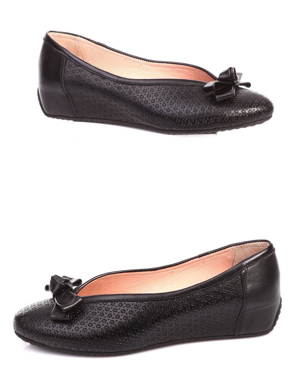 Ежедневни дамски обувки от естествена кожа 3AT-17568 black