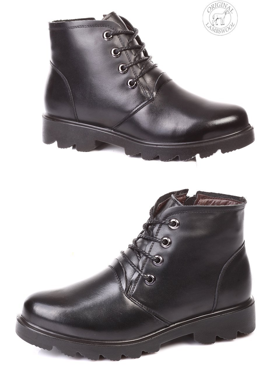 Ежедневни дамски боти от естествена кожа 2C-17815 black