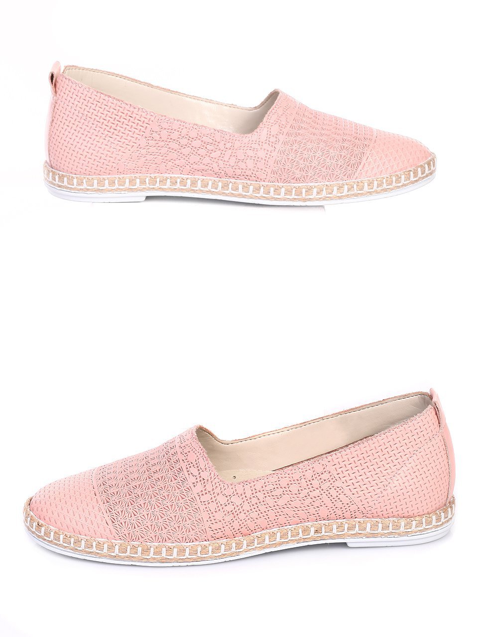 Ежедневни дамски обувки от естествена кожа 3AB-17648 pink